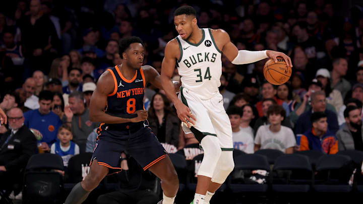 The Milwaukee Bucks are +5000 to win the NBA Finals with forward Giannis Antetokounmpo still on the roster. The Milwaukee Bucks are +5000 to win the NBA Finals with forward Giannis Antetokounmpo still on the roster.