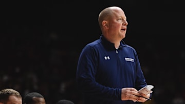 Dec 22, 2024; Tuscaloosa, Alabama, USA; Kent State Golden Flashes head coach Rob Senderoff during the second half against the Alabama Crimson Tide at Coleman Coliseum. Mandatory Credit: Will McLelland-Imagn Images