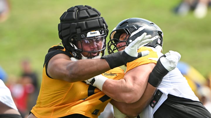 Derrick Harmon DT Pittsburgh Steelers. Mandatory Credit: Barry Reeger-Imagn Images