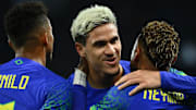 Atacante do Flamengo, Pedro entrou no segundo tempo e marcou o primeiro gol dele com a camisa da Seleção Brasileira