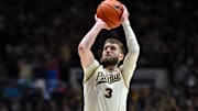 Purdue Boilermakers guard Braden Smith (3) shoots a free-throw