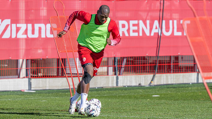 Paul Pogba lors d'un entrainement collectif avec l'AS Monaco. Paul Pogba lors d'un entrainement collectif avec l'AS Monaco.