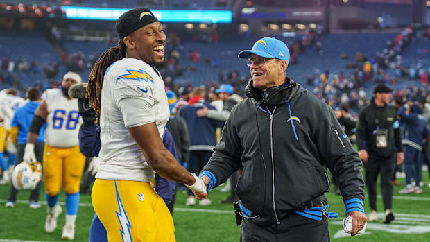 Los Angeles Chargers coach Jim Harbaugh
