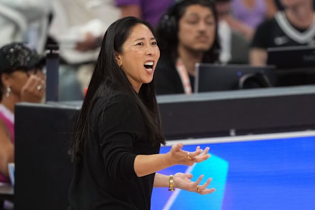 Golden State Valkyries head coach Natalie Nakase. 