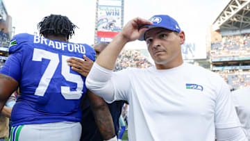 Seattle Seahawks head coach Mike Macdonald