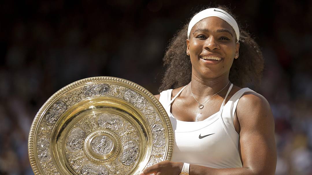 Serena Williams at the 2015 Wimbledon Championships.