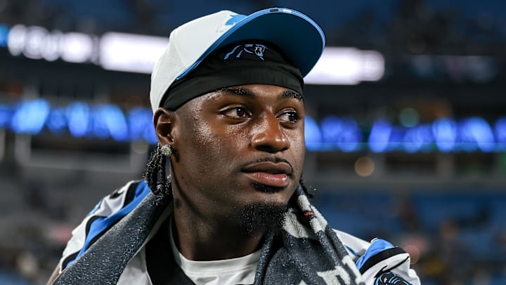 Carolina Panthers wide receiver Xavier Legette