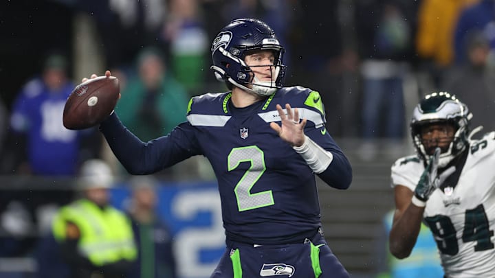 Drew Lock with the Seattle Seahawks