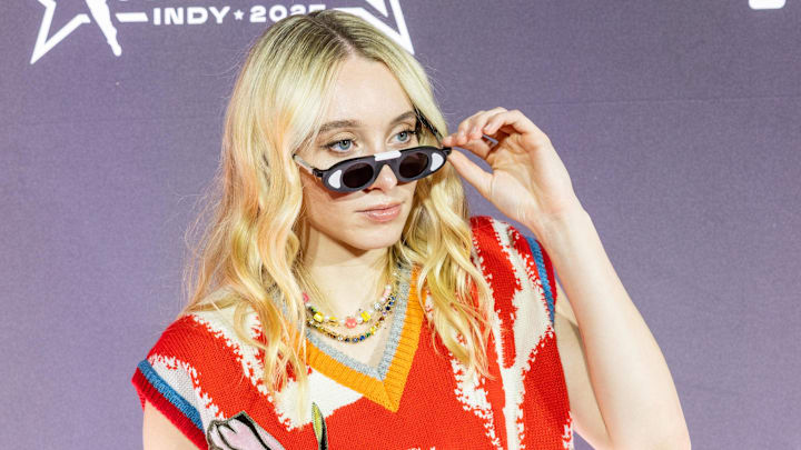 Jul 17, 2025; Indianapolis, IN, USA; Paige Bueckers arrives on the Orange Carpet to start the 2025 WNBA All-Star weekend at Indiana Convention Center. Mandatory Credit: Trevor Ruszkowski-Imagn Images