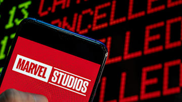 In this photo illustration the American film production...