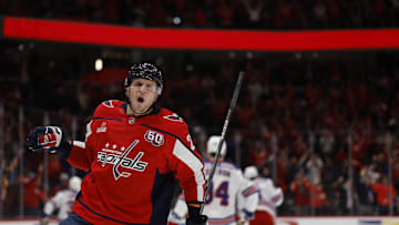 Aliaksei Protas, Washington Capitals Mandatory Credit: Geoff Burke-Imagn Images