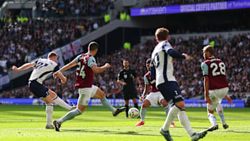 Dejan Kulusevski opens the scoring against West Ham United