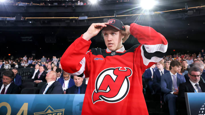 Kasper Pikkarainen after being drafted by the Devils
