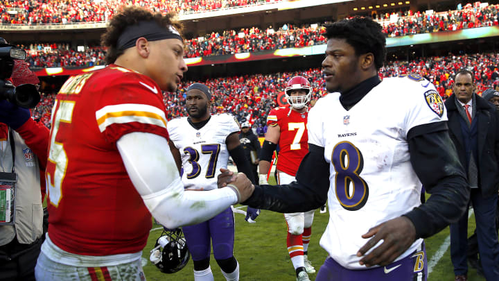 Patrick Mahomes and Lamar Jackson are showing out in the AFC Championship Game