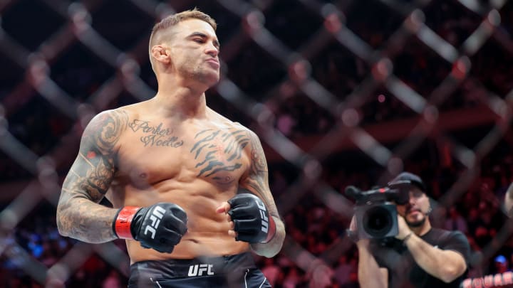 Nov 12, 2022; New York, NY, USA; Dustin Poirier before his bout against Michael Chandler during UFC 281 at Madison Square Garden.