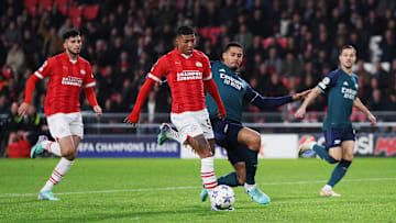 Arsenal take on PSV Eindhoven in the Champions League round of 16