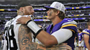 Minnesota Vikings quarterback J.J. McCarthy says he's 100% healthy from a torn right meniscus.