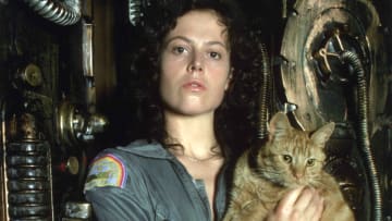 On the set of "Alien" (1979).