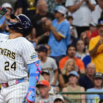 Milwaukee Brewers designated hitter William Contreras is a solid prop target on Monday.