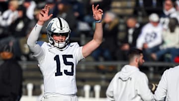 Penn State Nittany Lions quarterback Drew Allar (15)
