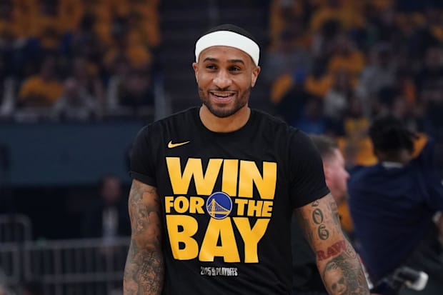 Golden State Warriors guard Gary Payton II (0)