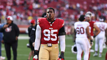 San Francisco 49ers defensive end Drake Jackson (95)