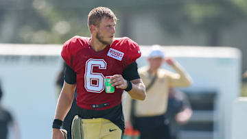 New Orleans Saints quarterback Tyler Shough 