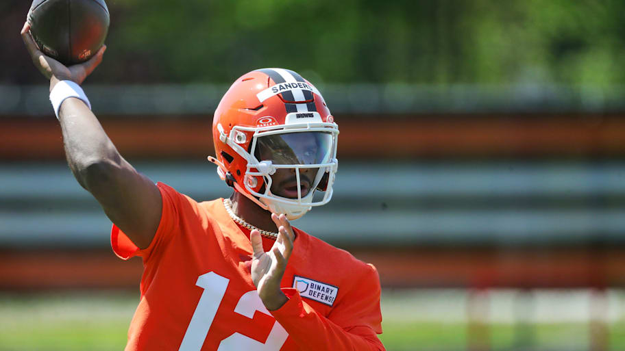 Sanders was drafted by the Browns in the fifth round of the 2025 NFL draft. | Jeff Lange / USA TODAY NETWORK via Imagn Images