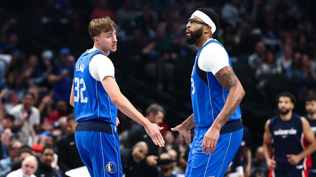 Dallas Mavericks forward Cooper Flagg, Dallas Mavericks forward Anthony Davis