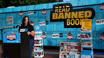 MoveOn Banned Book Mobile Stops In Charlottesville, Virginia