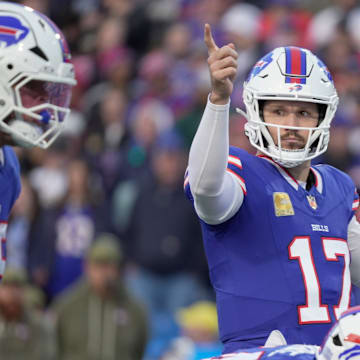 Josh Allen and the Buffalo Bills are favored against the Miami Dolphins on Sunday.