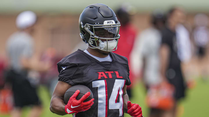 Atlanta Falcons receiver Rondale Moore suffered a non-contact injury during Wednesday's practice with the Miami Dolphins.