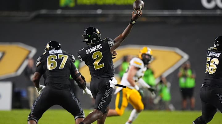 Colorado QB Shedeur Sanders attacks downfield against North Dakota State