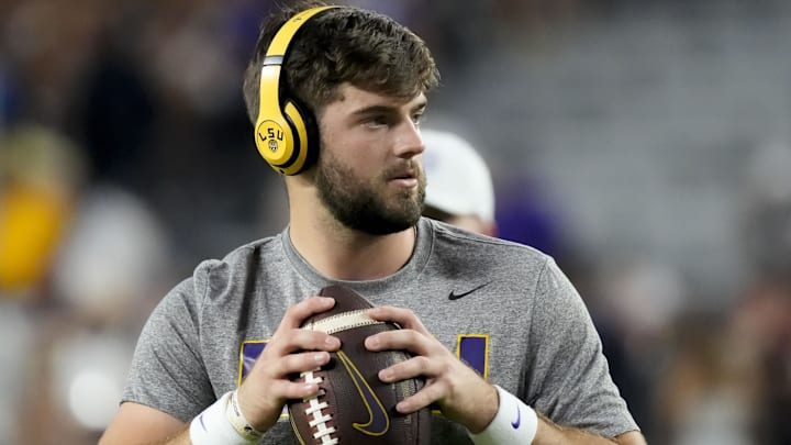 LSU quarterback Garrett Nussmeier 