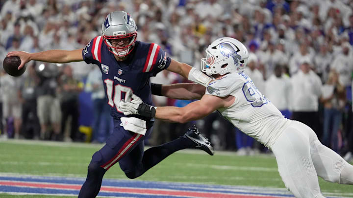 Drake Maye and the Patriots will look to complete a season sweep against the Bills. Drake Maye and the Patriots will look to complete a season sweep against the Bills.