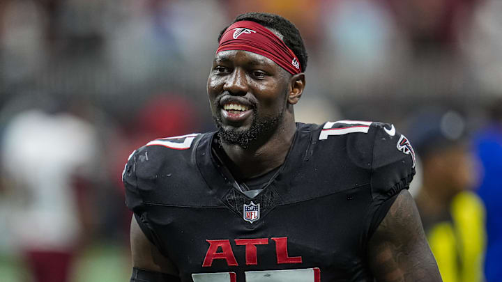 Atlanta Falcons linebacker Arnold Ebiketie