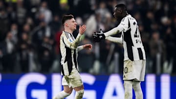 Igor Tudor could unleash the pacy pair of Francisco Conceicao (left) and Kolo Muani against Bologna and Lazio