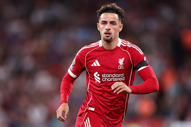 Liverpool midfielder Curtis Jones