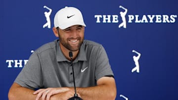 Scottie Scheffler during his pre-tournament press conference ahead of the 2025 edition of The Players Championship