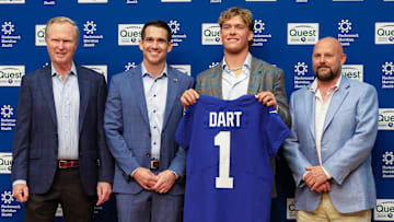 John Mara, Joe Schoen, Jaxson Dart, Brian Daboll, New York Giants
