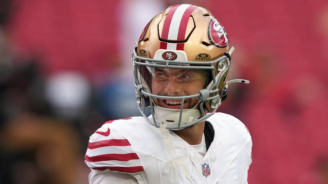 Wide receiver Ricky Pearsall (1) is penciled in as the 49ers' No. 2 WR behind Mike Evans. But is there enough offense to go around in San Francisco to whet fantasy football managers' appetites? Wide receiver Ricky Pearsall (1) is penciled in as the 49ers' No. 2 WR behind Mike Evans. But is there enough offense to go around in San Francisco to whet fantasy football managers' appetites?