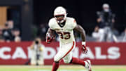Arizona Cardinals running back Trey Benson.