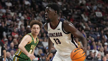 Gonzaga Bulldogs forward Graham Ike (13). 