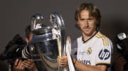 Luka Modric with the Champions League trophy