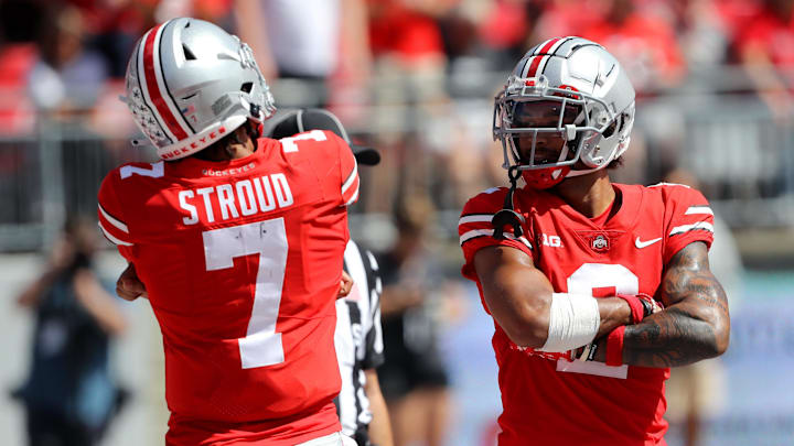 C.J. Stroud was Emeka Egbuka's quarterback for two seasons at Ohio State