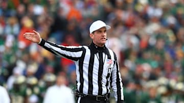 Dec 21, 2013; Albuquerque, NM, USA; NCAA referee Ken Williamson during the game between the Colorado State Rams against the Washington State Cougars during the Gildan New Mexico Bowl at University Stadium. Mandatory Credit: Mark J. Rebilas-Imagn Images