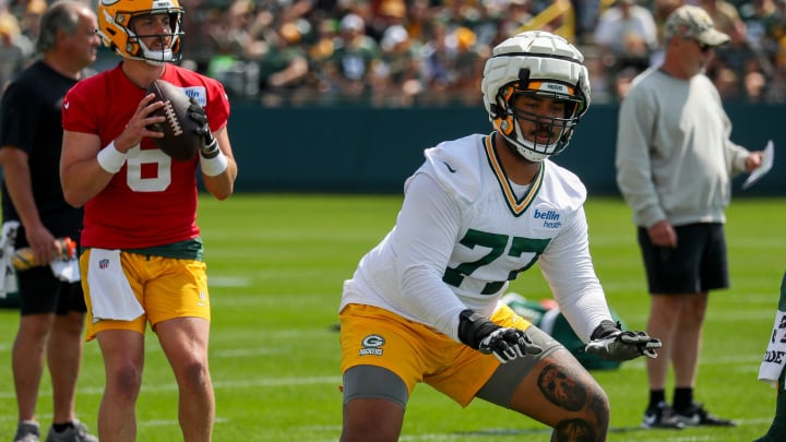 Green Bay Packers first-round pick Jordan Morgan has been locked in at right guard.