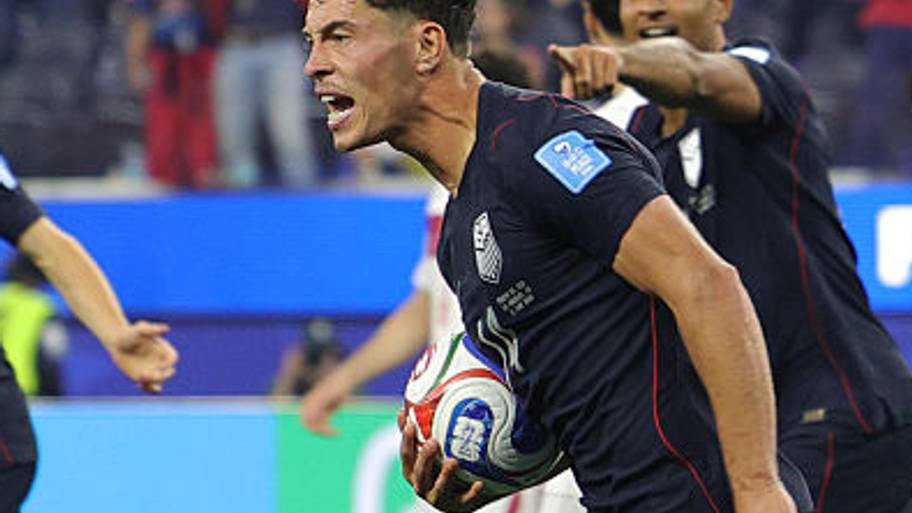 Sebastian Berhalter celebrating