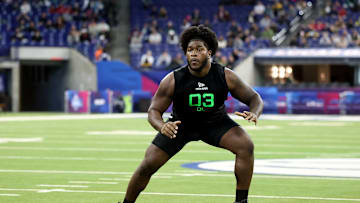 Alabama interior offensive lineman Tyler Booker could be Cardinals' choice in second round.