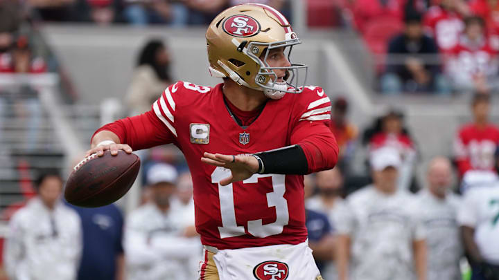 Purdy and the Niners have a tough test Sunday at Lambeau Field in Green Bay. 